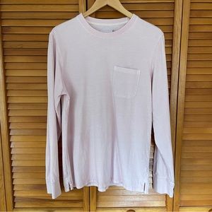 GoodFellow Mens Long Sleeve Pink Pocket Shirt